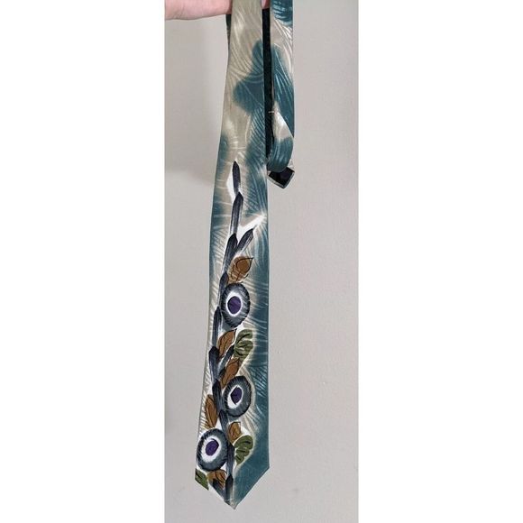 Retro Styled Vintage Neck Tie - Wembley Starshine Prints - Picture 4 of 4